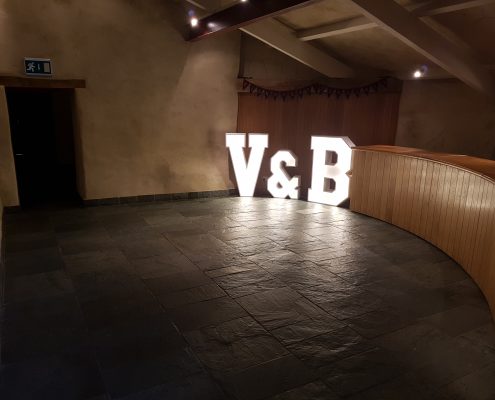 South West Letter Lights at The Great Barn, Devon
