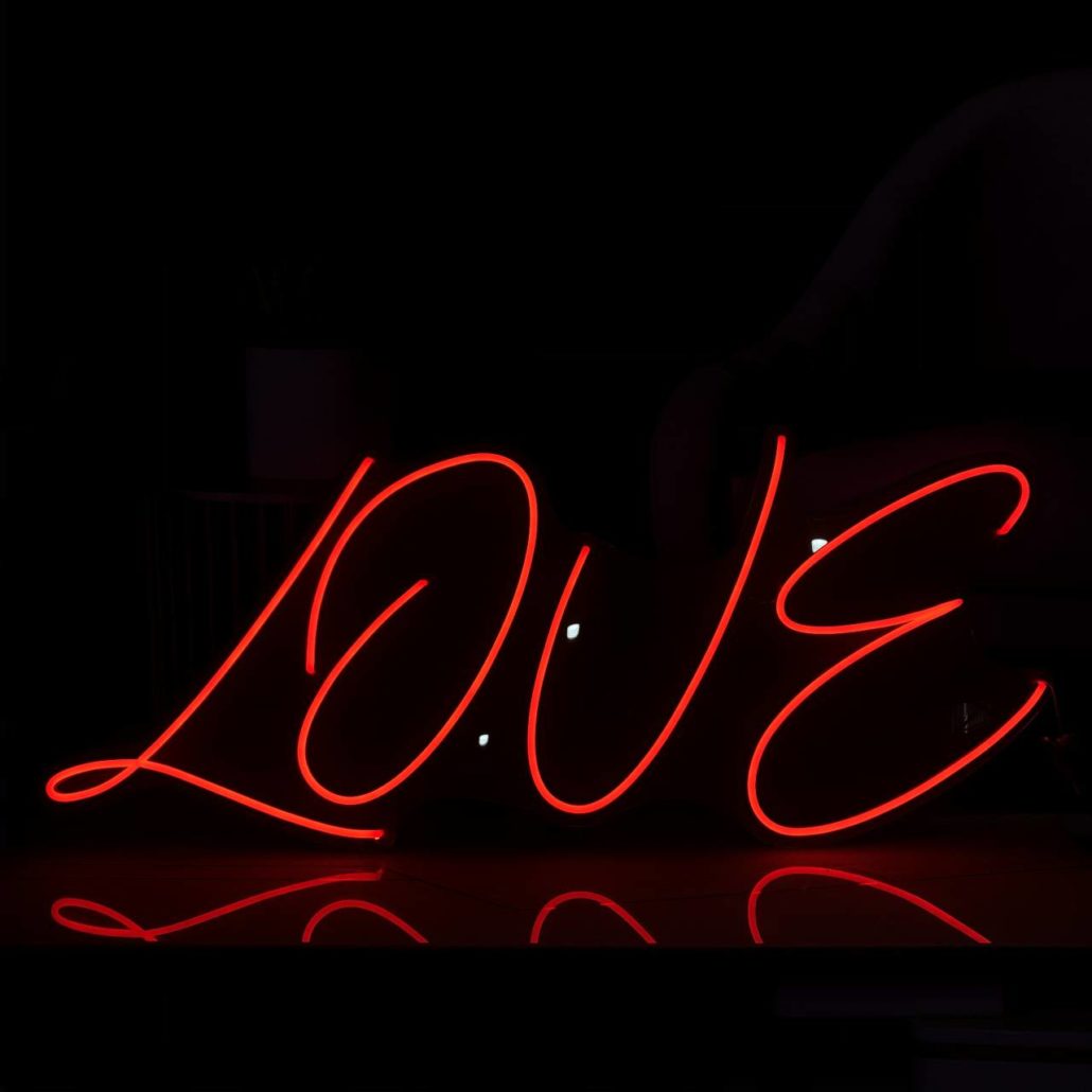 Neon LOVE Sign - South West Letter Lights